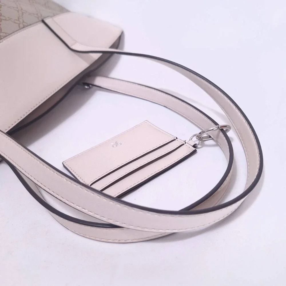 Nine West Beige and Light Pink Tote Bag